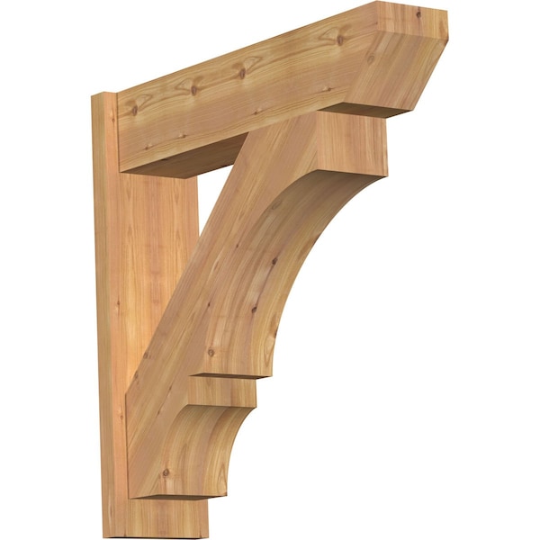 Ekena Millwork Balboa Slat Smooth Outlooker, Western Red Cedar, 7 1/2"W x 30"D x 30"H OUT08X30X30BOA06SWR - main